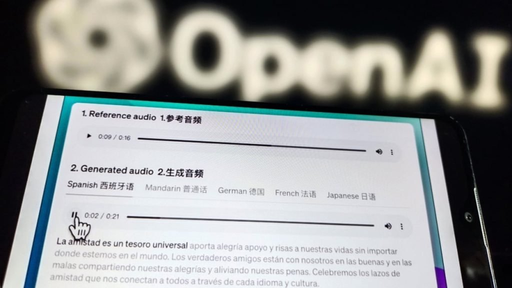 OpenAI poate reproduce vocea oricui folosind un nou instrument, Voice Engine